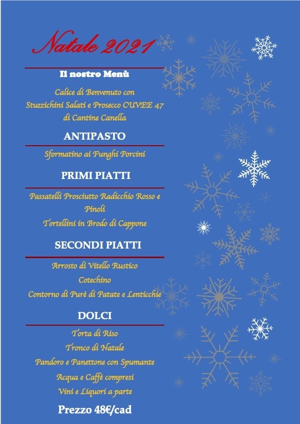 Trattoria Amedea Bologna Pranzo di Natale